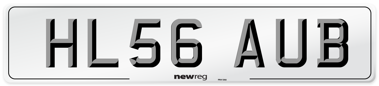 HL56 AUB Number Plate from New Reg